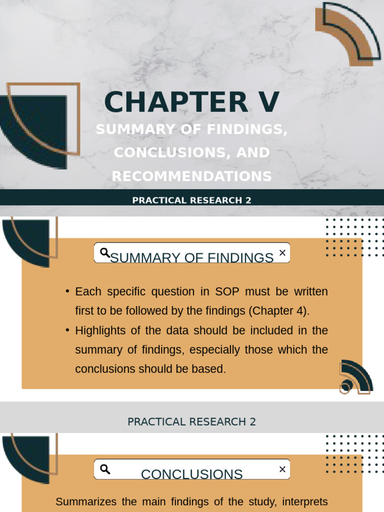 Research Findings and Recommendations | PDF
