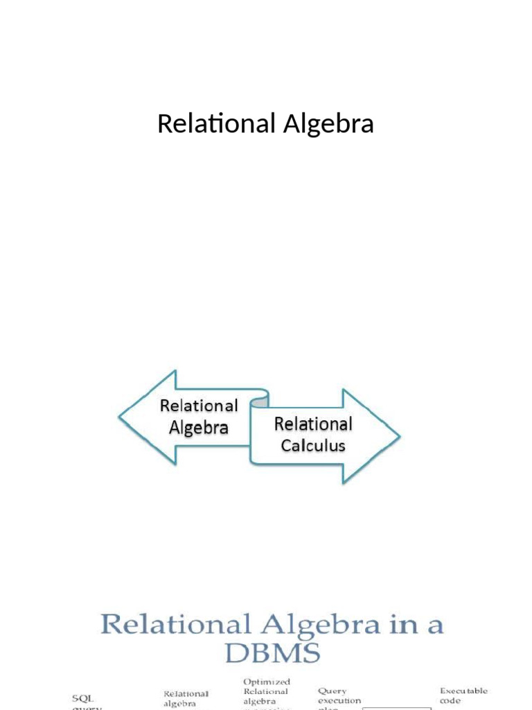 Understanding Relational Algebra Basics | PDF | Relational Model | Data ...