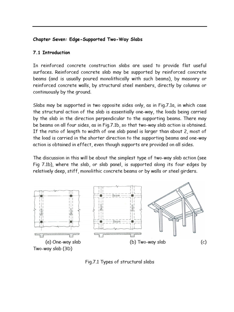 Edge-Supported Two-Way Slabs Analysis | PDF | Bending | Beam (Structure)