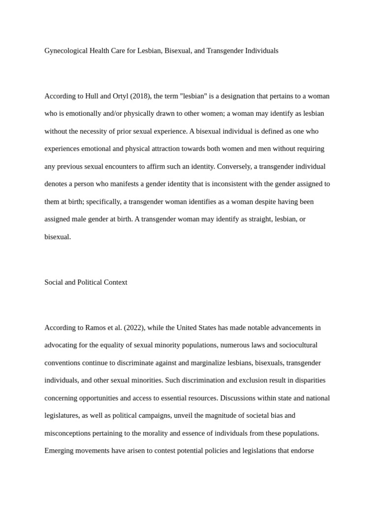 LBT Health Care Challenges and Disparities | PDF | LGBTQIA+ Studies ...