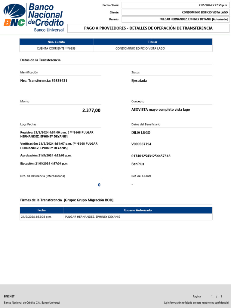 Comprovativo de Transferencia Bancaria | PDF | Transferencia bancaria ...