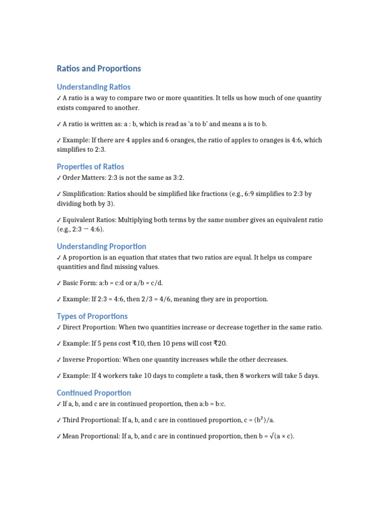 Third Proportional Explained | PDF