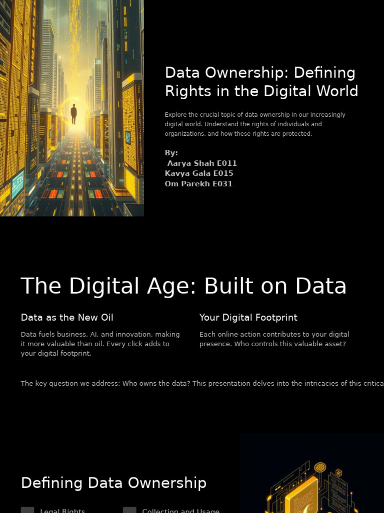 Understanding Data Ownership Rights | PDF | Privacy | Rights