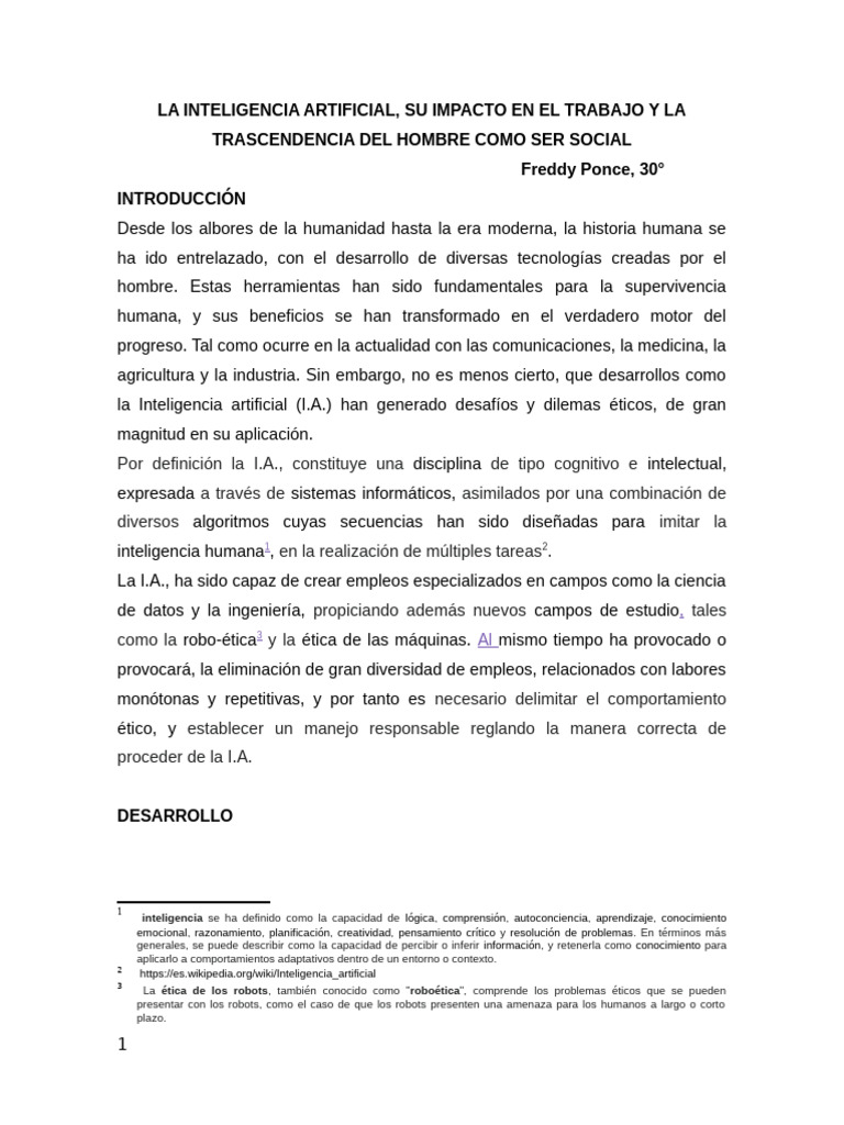 La Ia y Su Impacto en El Trabajo | PDF | Inteligencia artificial ...