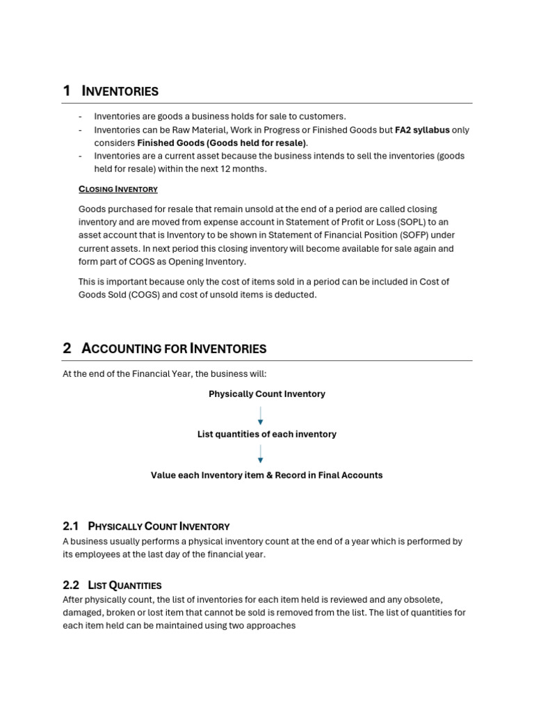 Closing Inventory as Current Asset | PDF | Cost Of Goods Sold | Inventory