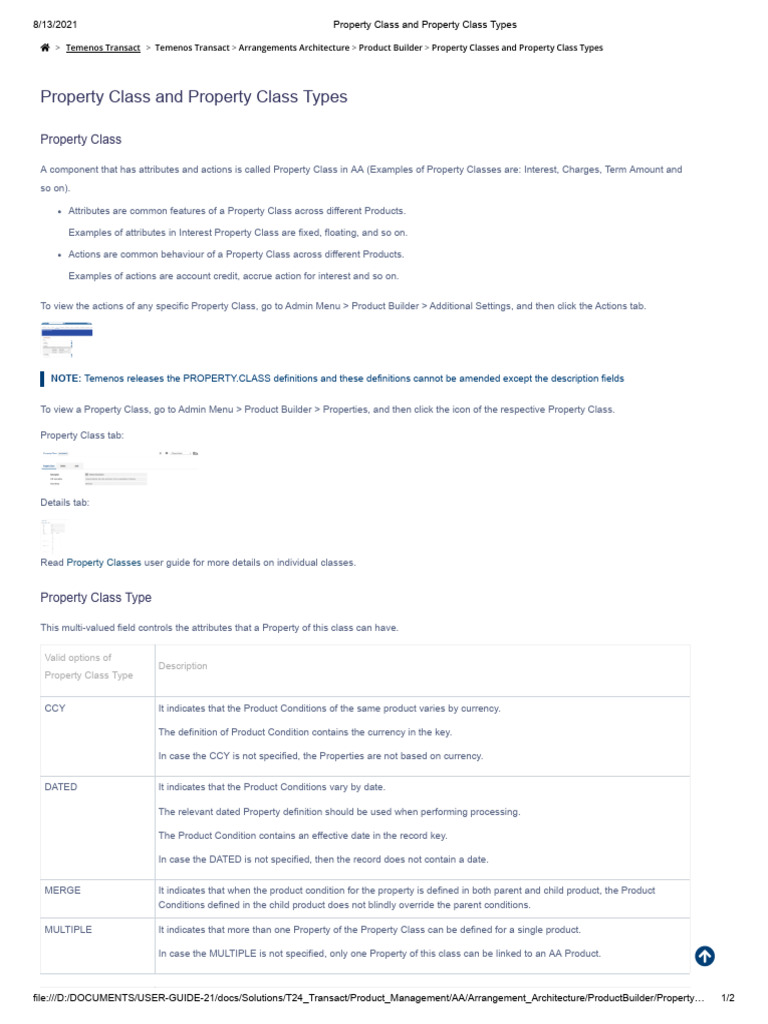 6 Property Class and Property Class Types | PDF | Computing