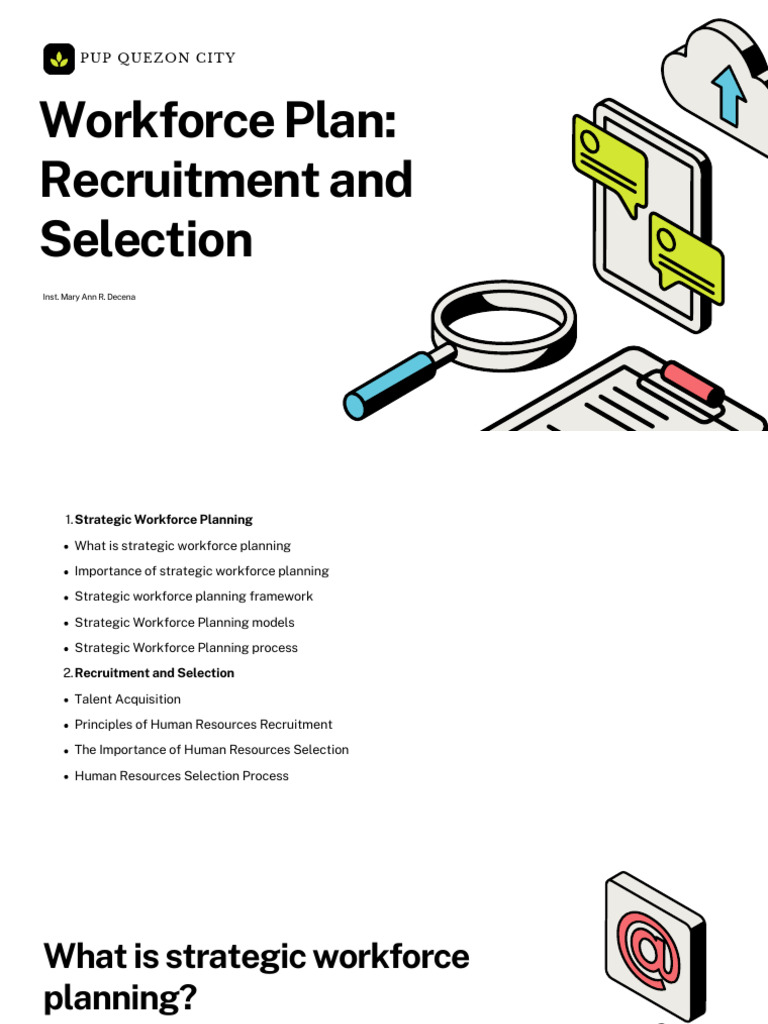 Strategic Workforce Planning Overview | PDF | Recruitment | Human ...