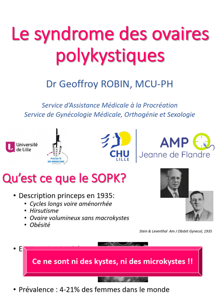 4.robin SOPK | PDF | Syndrome de Stein-Leventhal | Syndrome métabolique