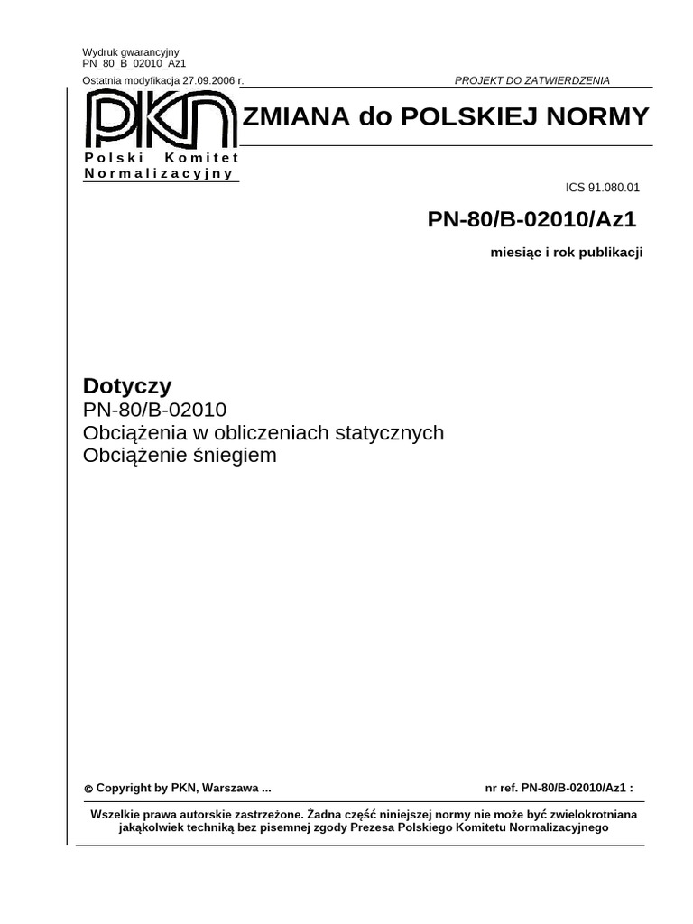 PN 80 B 02010 Az1 ŚNIEG | PDF