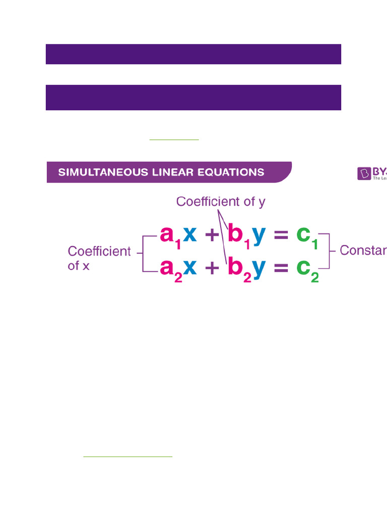 1705_WEEK 1 LESSON NOTE ON SIMULTANEOUS LINEAR EQUATIONS 1 FOR JSS3 ...