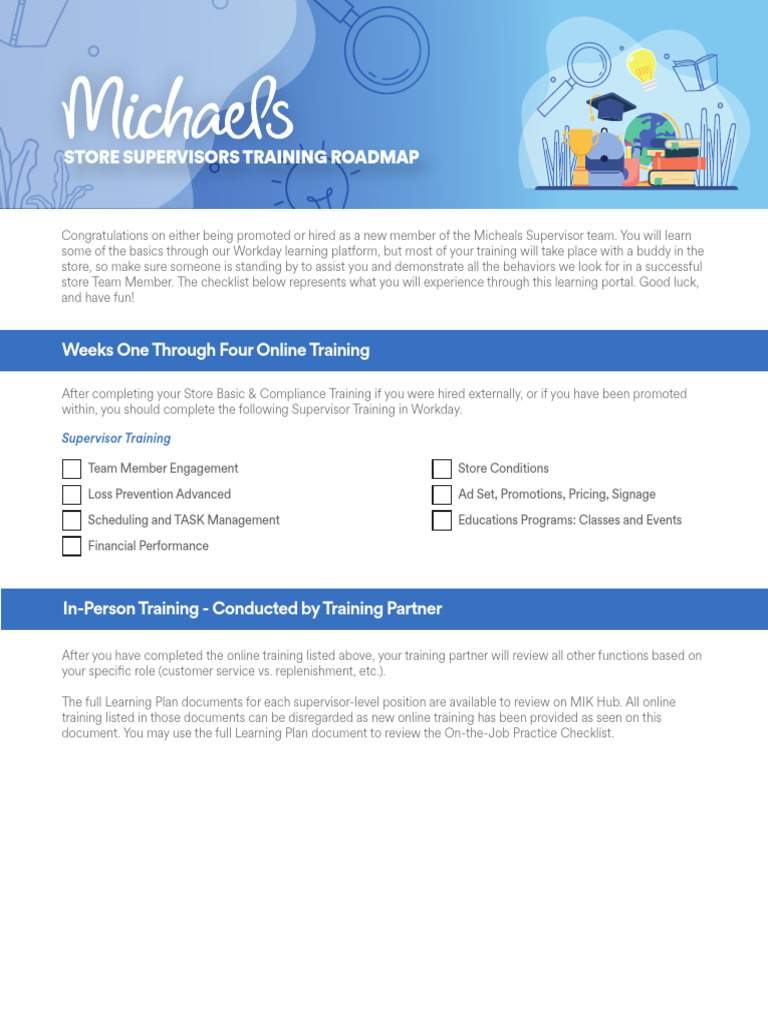 Store Supervisor Training Guide | PDF