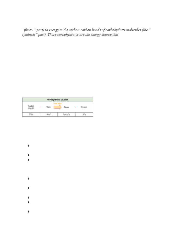 Chloroplast and Photosynthesis Notes NIKHITHA | PDF | Photosynthesis ...