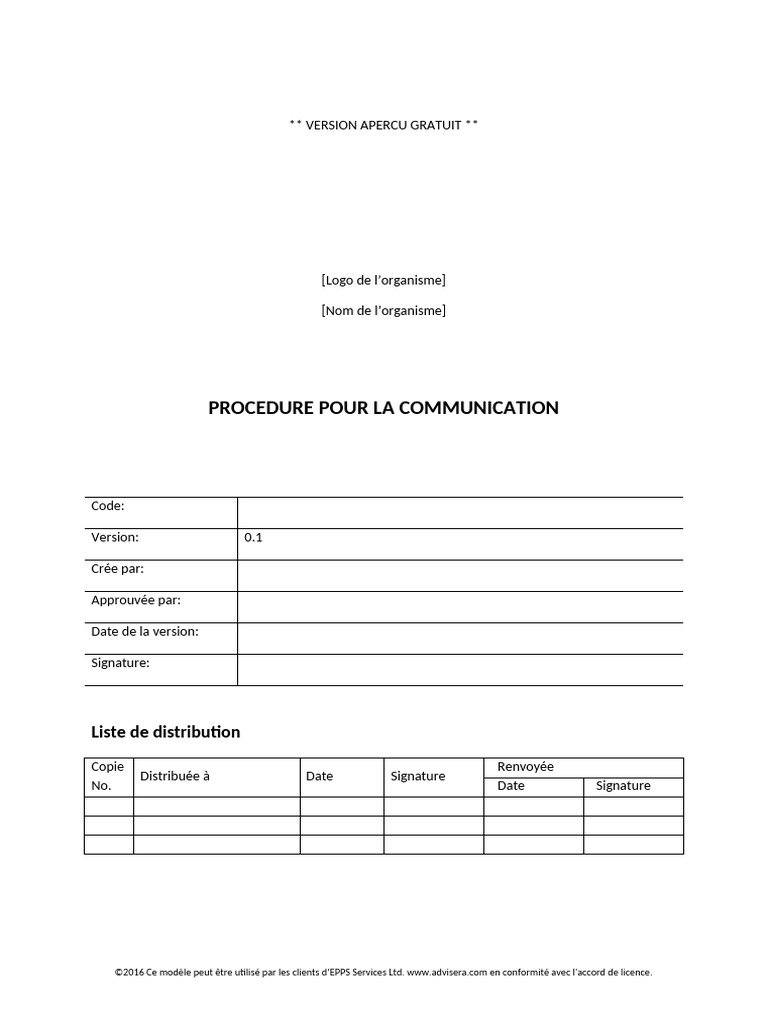 Procédure de Communication SME | PDF | la communication