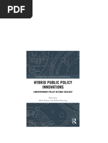 Hybrid Public Policy Innovations Contemporary Policy Beyond Ideology 1st Edition Mark Fabian Editor Robert Breunig Editor pdf download