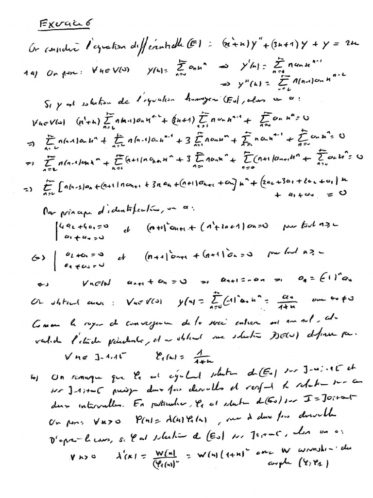 Correction Exercice 6 | PDF