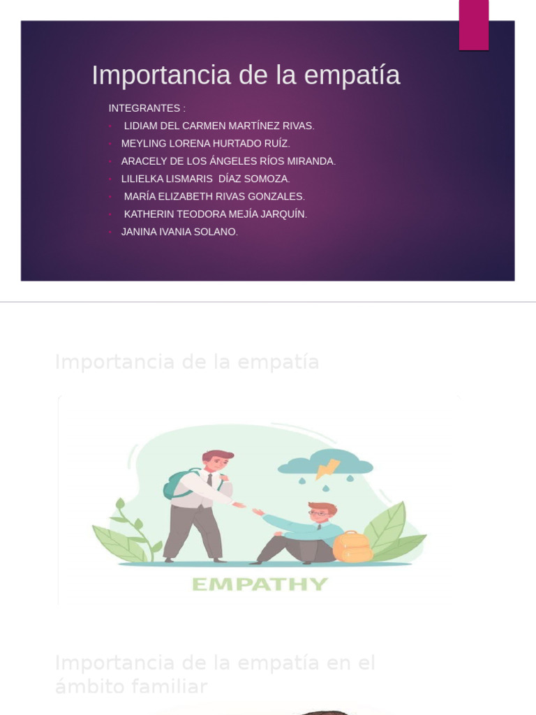 Importancia de la empatía en la vida | PDF