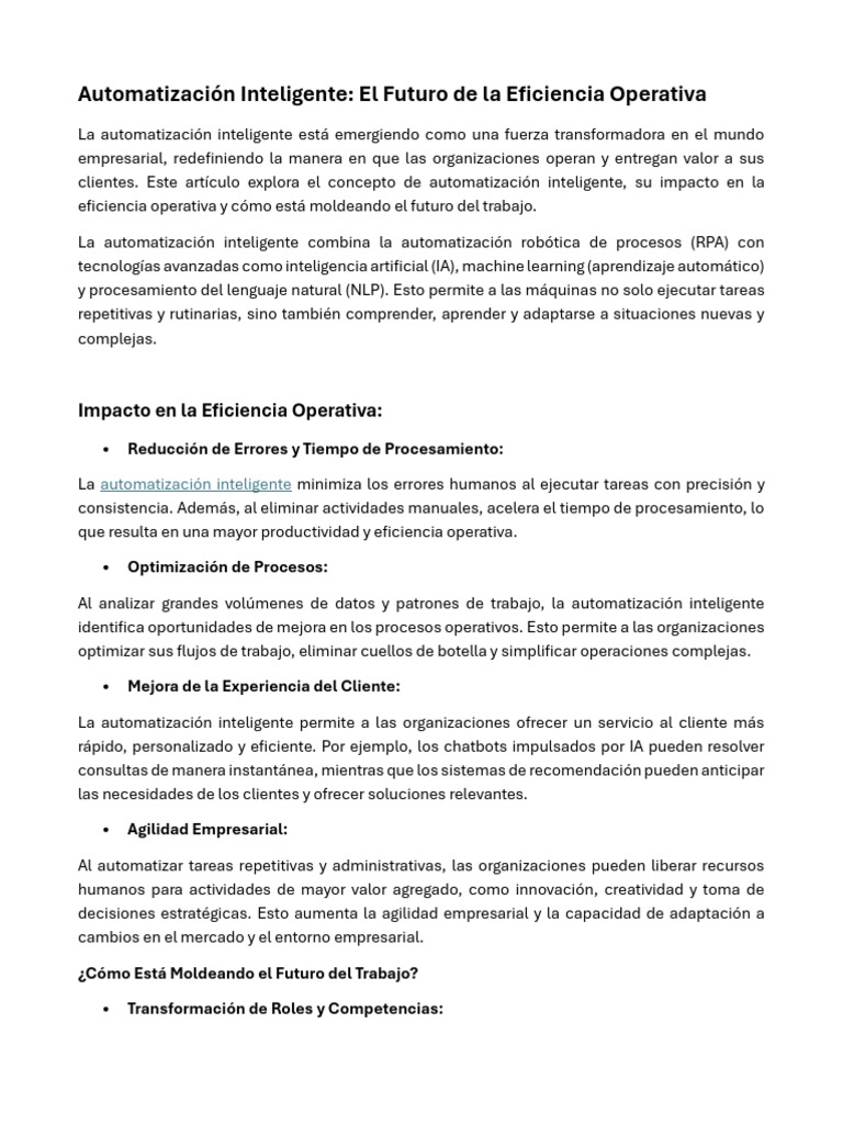 02 - Automatización Inteligente - El Futuro de La Eficiencia Operativa ...
