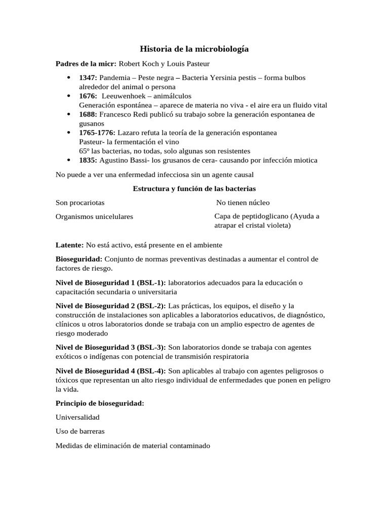 Historia y clasificación de bacterias | PDF | Las bacterias | Infección