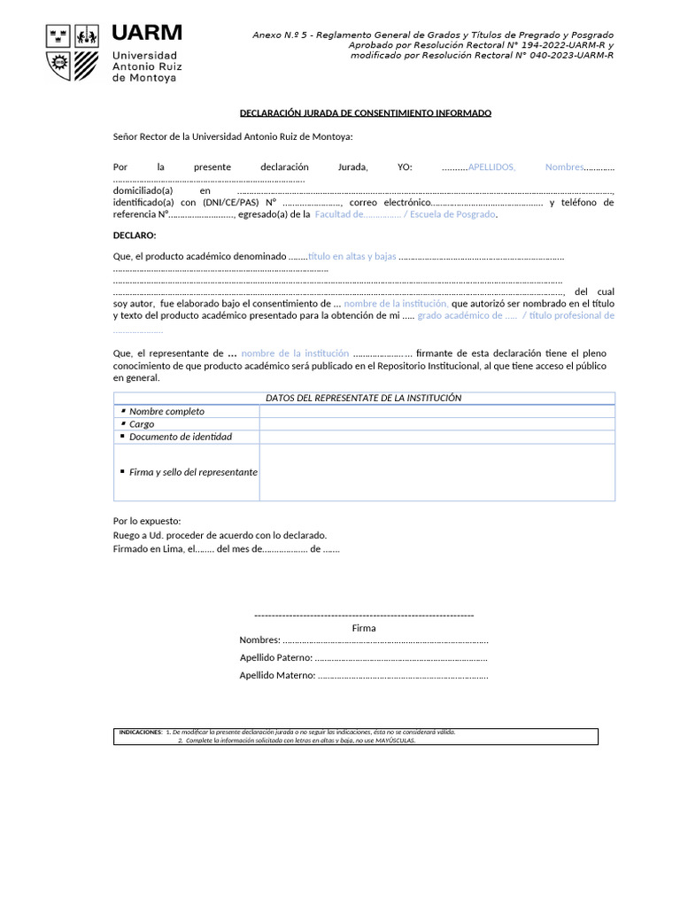 040 Reglamento de GYT Anexo Unico Anexo N 5 1 | PDF