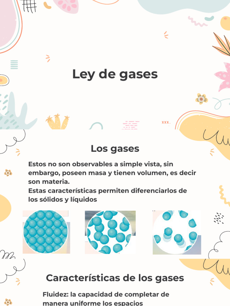 Propiedades y leyes de los gases | PDF