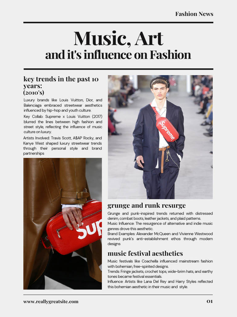 Tokma Style: Music's Fashion Influence | PDF | Fashion | Wearable ...