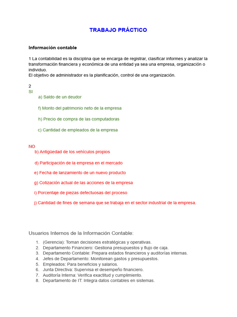 Información Contable y Toma de Decisiones | PDF | Contabilidad | Business