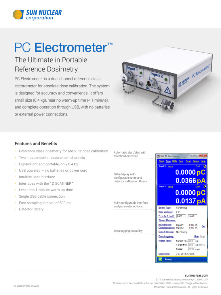 PC Electrometer 050322 | PDF | Radiation Protection | Nuclear Safety ...