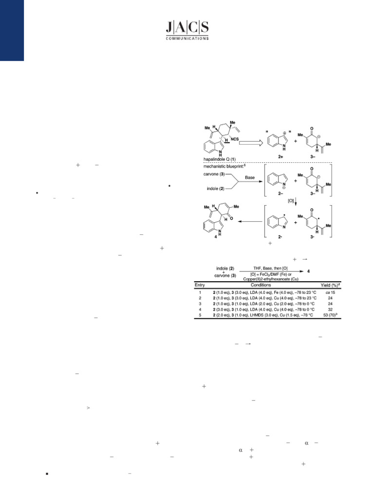 Direct Coupling of Indoles With Carbonyl Compounds | PDF | Ketone ...