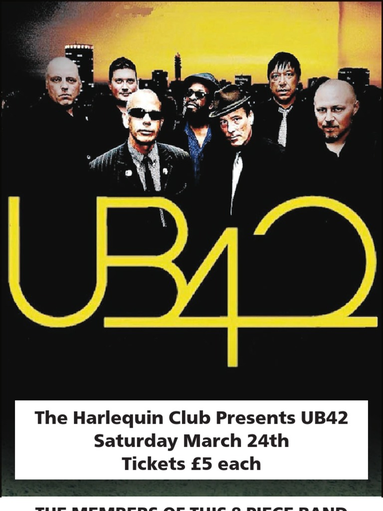 UB42 Live at The Harlequin Club | PDF