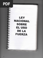Ley Nacional Sobre El Uso de La Fuerza | PDF
