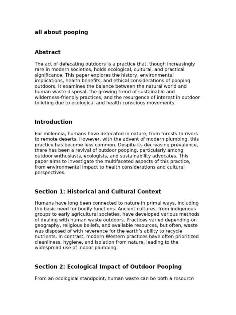 all about pooping | PDF | Sustainability | Ecology