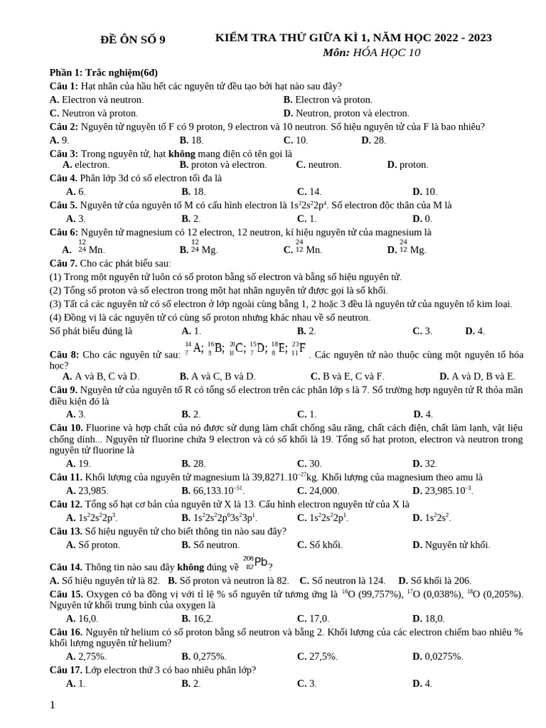 Lop 10 - 9, 10 PHO | PDF