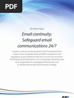 Email Continuity: Safeguard Email Communications 24/7: GFI White Paper