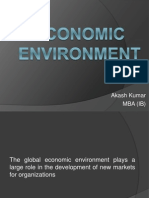 Global Economic Environment and New Market Opportunities