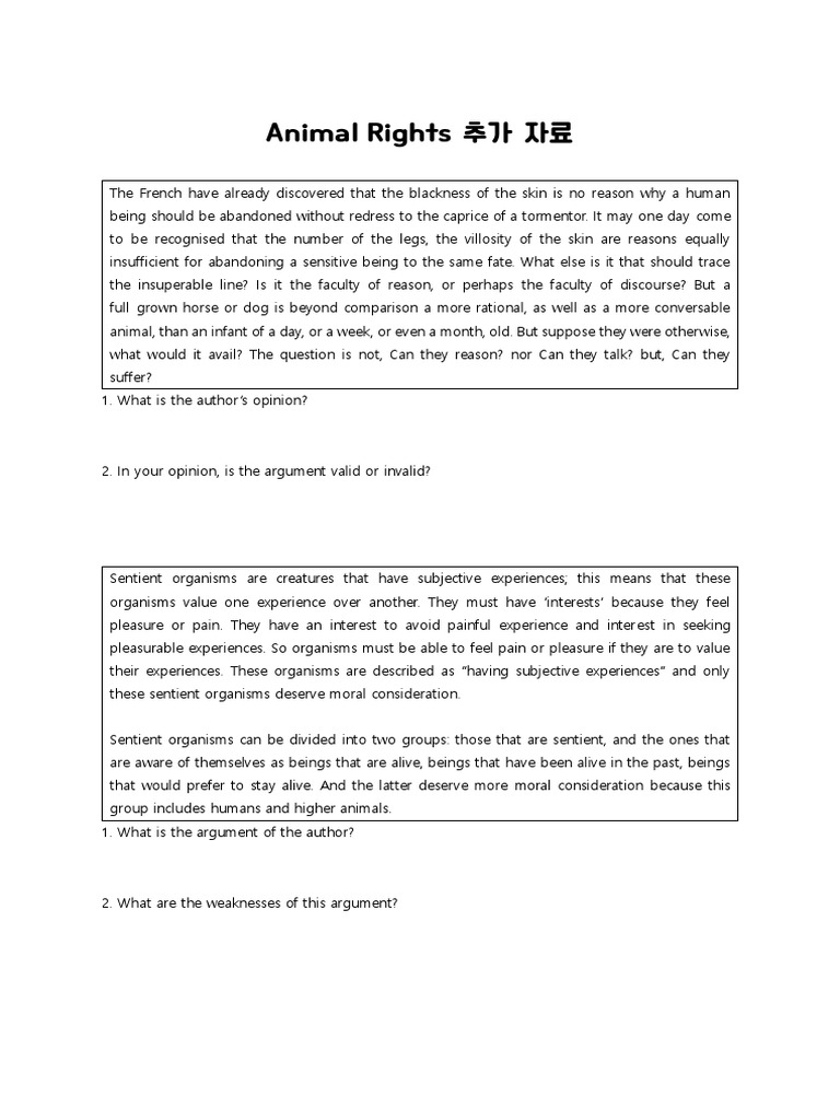 Moral Consideration for Sentient Beings | PDF