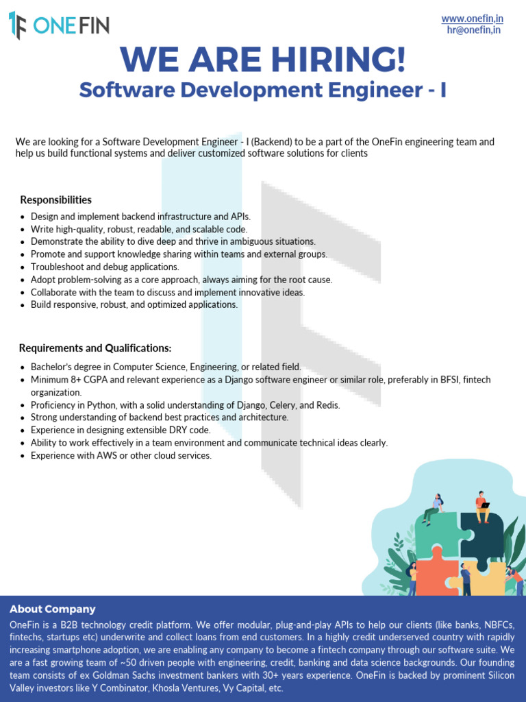 We Are Hiring!: Software Development Engineer - I | PDF