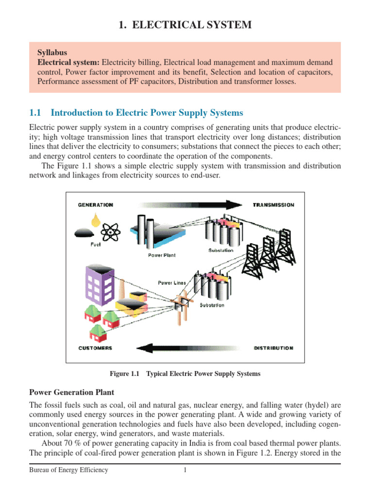 Electrical System Overview and Efficiency | PDF | Electric Power ...