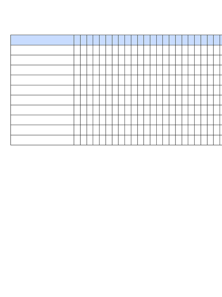 Habit Tracker Template | PDF