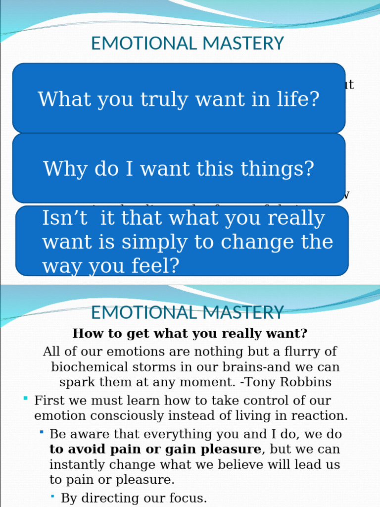 Mastering Emotional Control Techniques | PDF | Emotions | Mental Processes