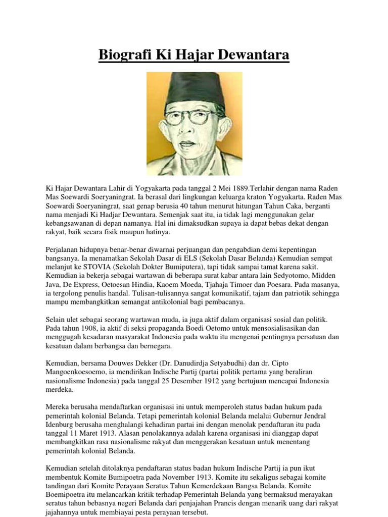 Buku Biografi Ki Hajar Dewantara Pdf Info Berbagi Buku
