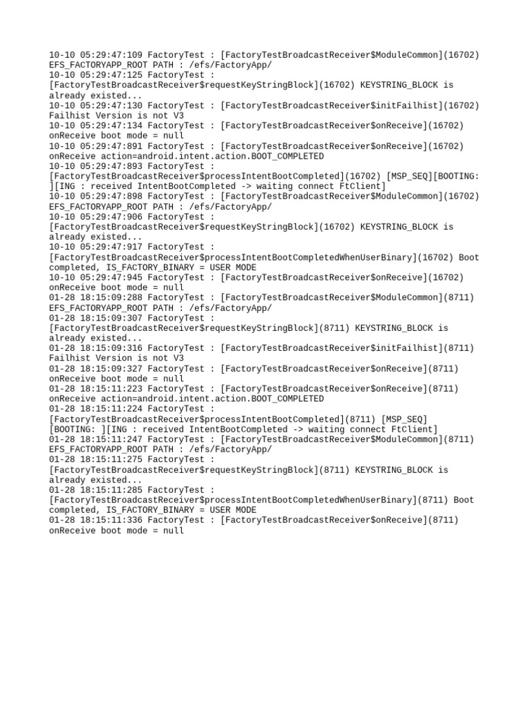 First Boot Log | PDF | Software | System Software