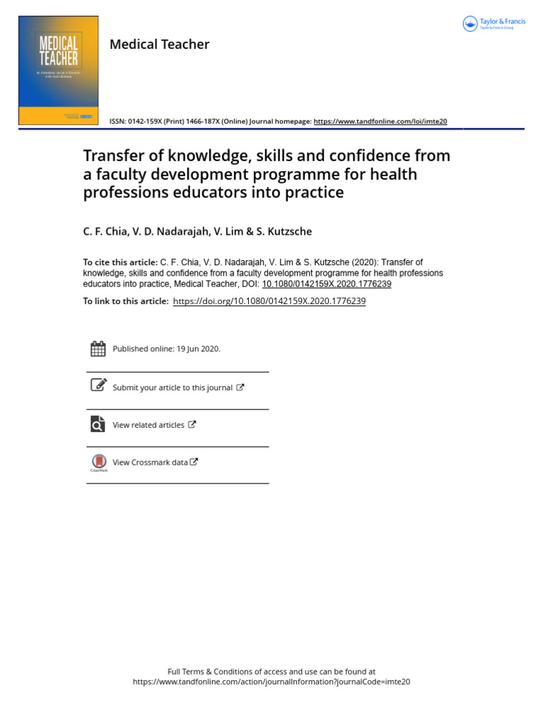 Faculty Development Impact on Educators | PDF | Learning | Qualitative ...