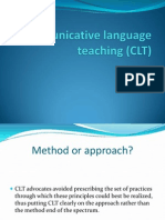 Communicative Language Teaching (CLT)