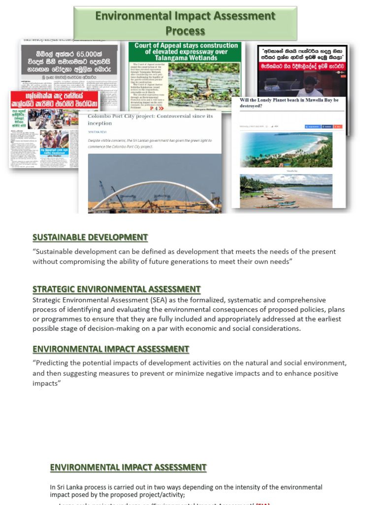 Sri Lanka Environmental Impact Assessment Guide | PDF | Environmental ...