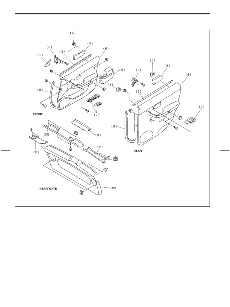 Door Trim Component Parts List | PDF