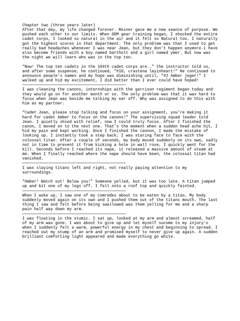 Amber's Titan Training Journey | PDF