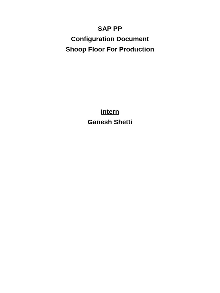 ZPP1 Order Type Configuration in SAP PP | PDF | Parameter (Computer ...