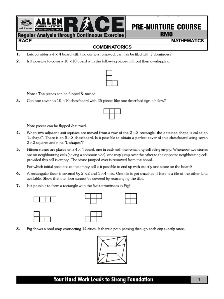 Combinatorial Tiling Challenges Explained | PDF | Rectangle | Mathematics