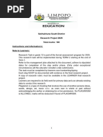 Grade 12 Geography Research Task 2025 | PDF | Geography | Hypothesis