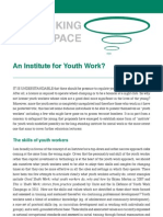 Thinking Space: An Institute For Youth Work?